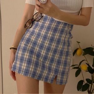 plaid skirt